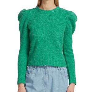 Derek Lam 10 Crosby Locken Puff-Sleeve Sweater - Sz XL